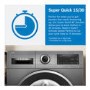 Refurbished Bosch WIW28502GB Series 8 8kg 1400rpm Integrated Washing Machine
