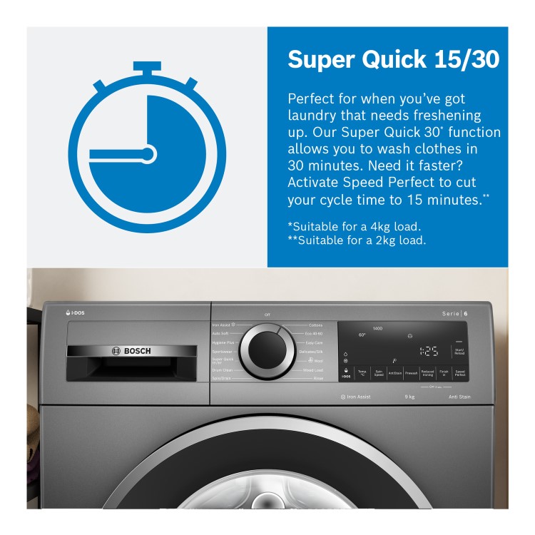 Refurbished Bosch WIW28502GB Series 8 8kg 1400rpm Integrated Washing Machine
