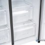 electriQ 513 Litre Side-by-Side American Fridge Freezer – Stainless Steel