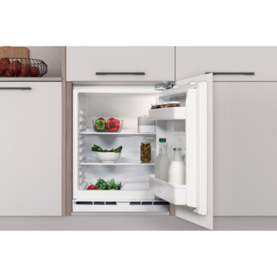 Refurbished Indesit 144 Litre Integrated Under Counter Larder Fridge