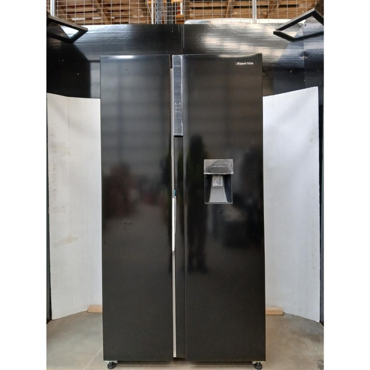 Refurbished Russell Hobbs 439 Litre Side-By-Side American Fridge Freezer - Black