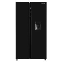 Refurbished Russell Hobbs 439 Litre Side-By-Side American Fridge Freezer - Black