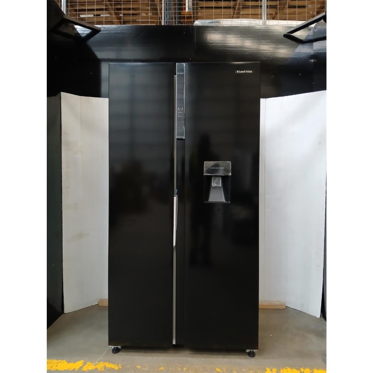 Refurbished Russell Hobbs 439 Litre Side-By-Side American Fridge Freezer - Black