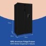 Refurbished Russell Hobbs 439 Litre Side-By-Side American Fridge Freezer - Black
