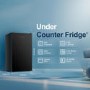 Refurbished Fridgemaster MUL4892EB 92 Litre Freestanding Under Counter Fridge - Black