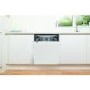 Refurbished Indesit Fast&Clean Integrated Dishwasher - D-Rated White control panel