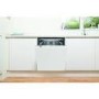 Refurbished Indesit Fast&Clean Integrated Dishwasher - D-Rated White control panel