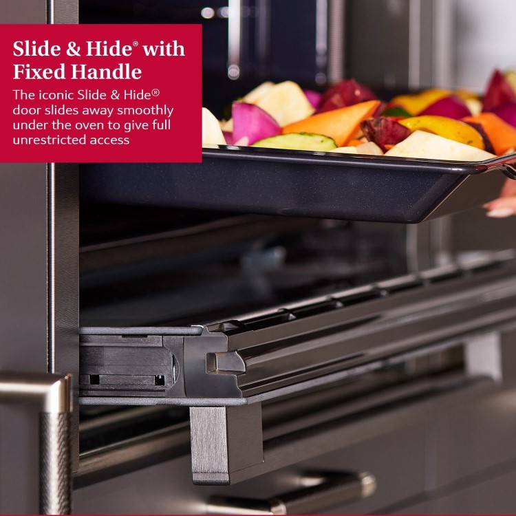 Refurbished Neff N50 B3ACE4AG3B Slide and Hide Electric Single Oven - Graphite