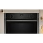 Refurbished Neff N50 B3ACE4AG3B Slide and Hide Electric Single Oven - Graphite