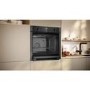 Refurbished Neff N50 B3ACE4AG3B Slide and Hide Electric Single Oven - Graphite