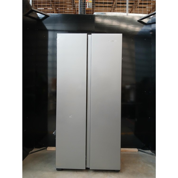 Refurbished Fridgemaster MS83430ES 441 Litre Side-By-Side American Fridge Freezer - Silver