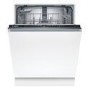 Refurbished Bosch SMV2HTX02G Series 2 Integrated Dishwasher - Smart Wi-Fi D-Rated Black control panel
