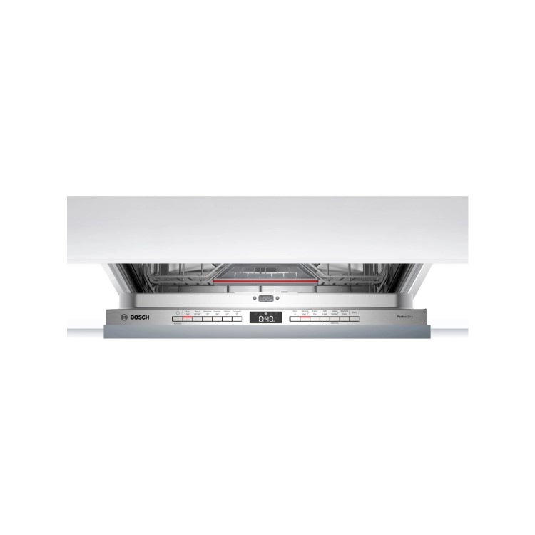 Bosch Series 6 Integrated Dishwasher - Smart Wi-Fi, B-Rated, Silver control panel