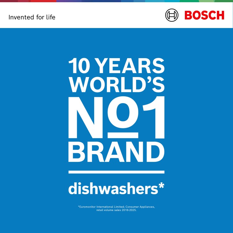 Bosch Series 6 Integrated Dishwasher - Smart Wi-Fi, B-Rated, Silver control panel