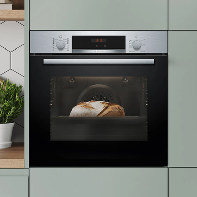 Refurbished Bosch Series 4 HQA574BS3B Electric Self Cleaning Single Oven - Stainless Steel