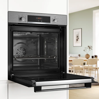 Refurbished Bosch Series 4 HQA574BS3B Electric Self Cleaning Single Oven - Stainless Steel