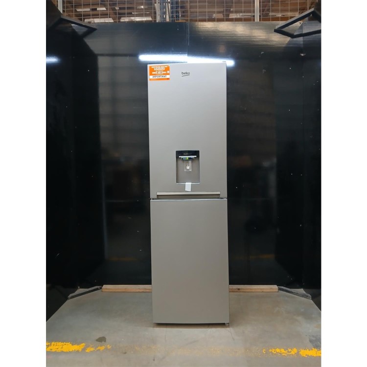 Refurbished Beko CFG4582DS 268 Litre 50/50 Freestanding Fridge Freezer with Water Dispenser - Silver