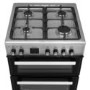 Refurbished electriQ 60cm Dual Fuel Cooker - Stainless Steel
