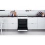 Refurbished Indesit 60cm Electric Cooker With Ceramic Hob - White