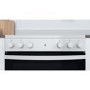Refurbished Indesit 60cm Electric Cooker With Ceramic Hob - White