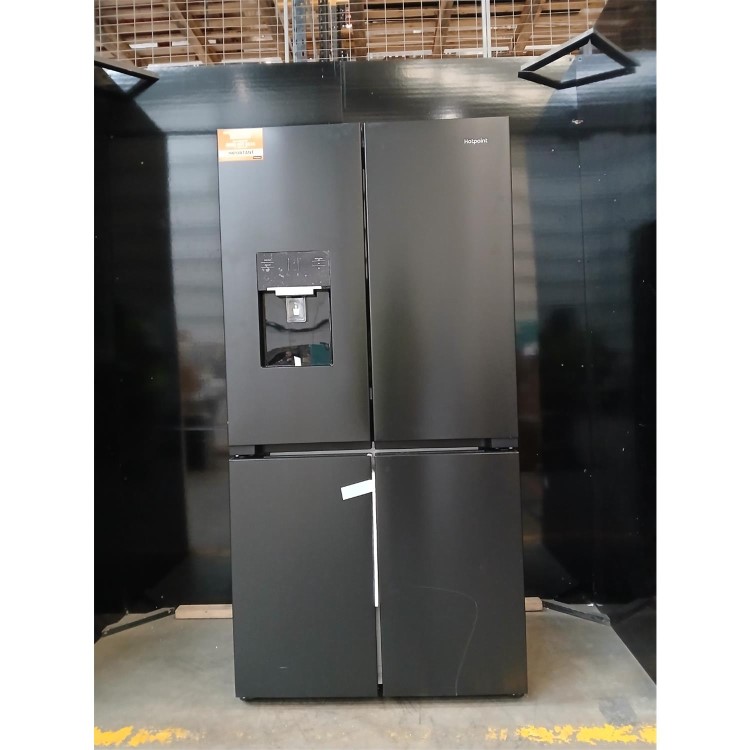 Refurbished Hotpoint HPGF 6564 XK4UK Total No Frost American Fridge Freezer with Fresh Shield - Dark Inox