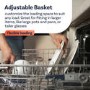 electriQ Freestanding Slimline Dishwasher - White
