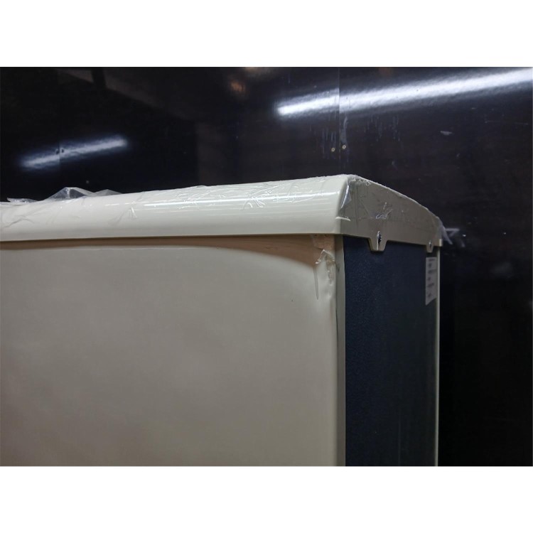 Refurbished electriQ 244 Litre 60/40 Retro Freestanding Fridge Freezer - Cream