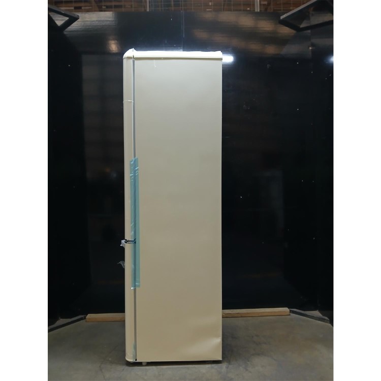 Refurbished electriQ 244 Litre 60/40 Retro Freestanding Fridge Freezer - Cream