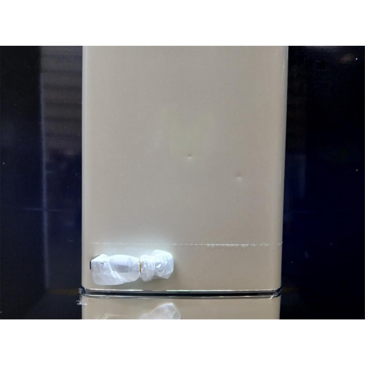 Refurbished electriQ 244 Litre 60/40 Retro Freestanding Fridge Freezer - Cream
