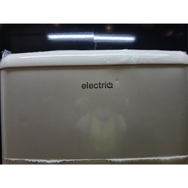 Refurbished electriQ 244 Litre 60/40 Retro Freestanding Fridge Freezer - Cream