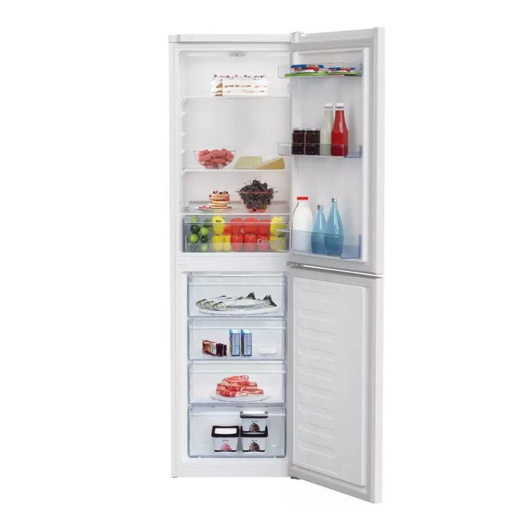 Refurbished Beko 270 Litre 50/50 Freestanding Fridge Freezer - White