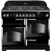 Refurbished Rangemaster Classic 110cm Dual Fuel Range Cooker - Black