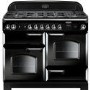Refurbished Rangemaster Classic 110cm Dual Fuel Range Cooker - Black
