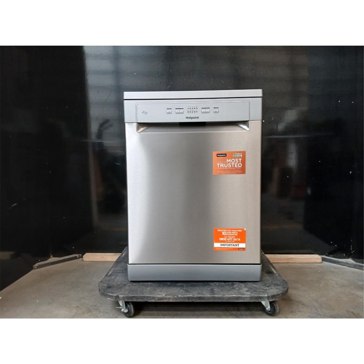 Refurbished Hotpoint H2FHL626XUK Freestanding Dishwasher - Inverter Motor Stainless Steel