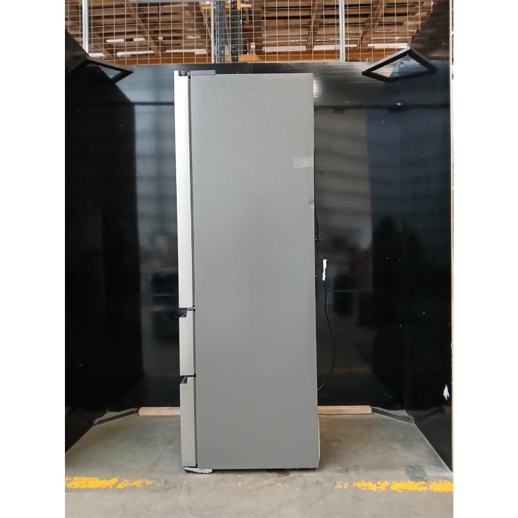 Refurbished Hisense PureFlat 485 Litre French Style American Fridge Freezer - Stainless Steel