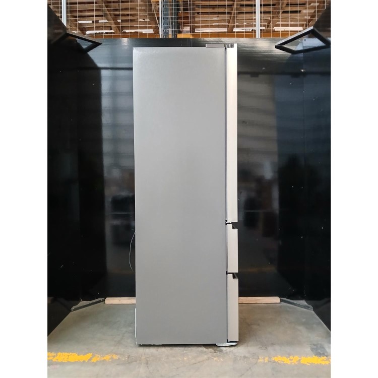 Refurbished Hisense PureFlat 485 Litre French Style American Fridge Freezer - Stainless Steel
