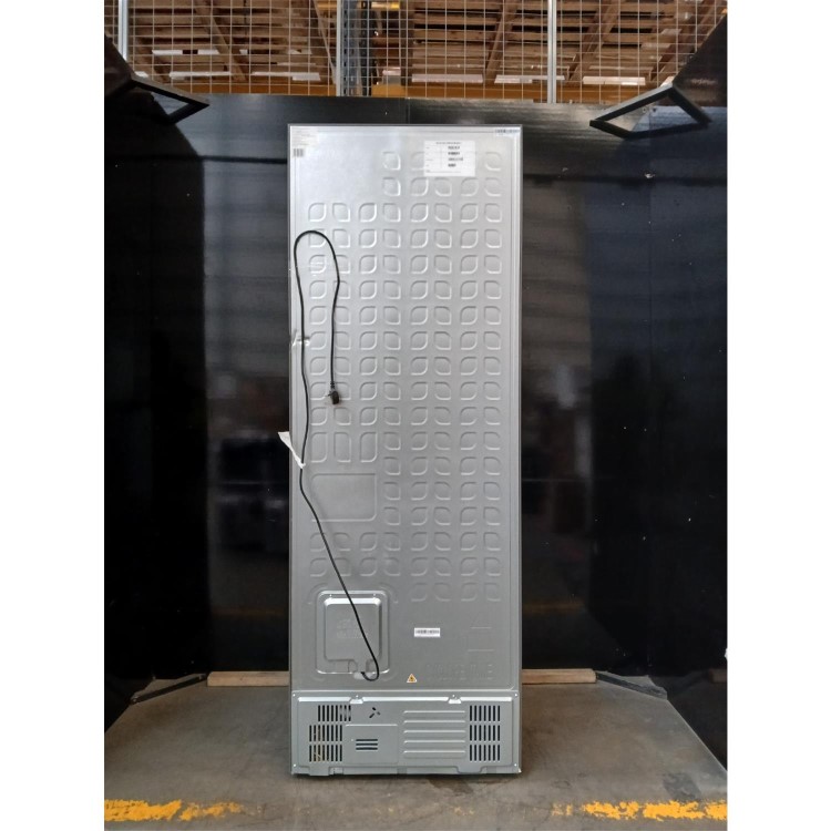 Refurbished Hisense PureFlat 485 Litre French Style American Fridge Freezer - Stainless Steel