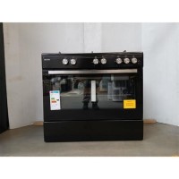 Refurbished electriQ 90cm Gas Range Cooker Black