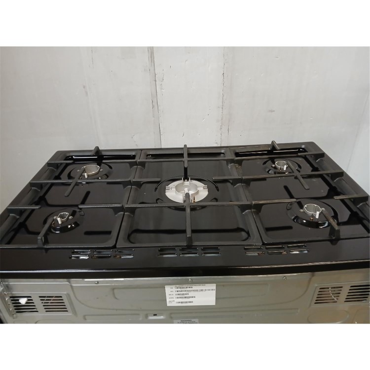 Refurbished electriQ 90cm Gas Range Cooker Black