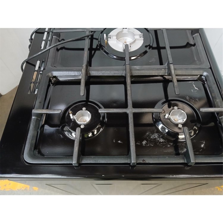 Refurbished electriQ 90cm Gas Range Cooker Black