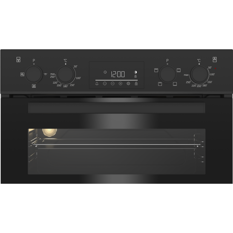Refurbished Beko Built-In Electric Double Oven - Black