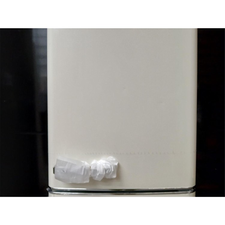 Refurbished electriQ 244 Litre 60/40 Retro Freestanding Fridge Freezer - Cream