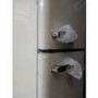 Refurbished electriQ 244 Litre 60/40 Retro Freestanding Fridge Freezer - Cream
