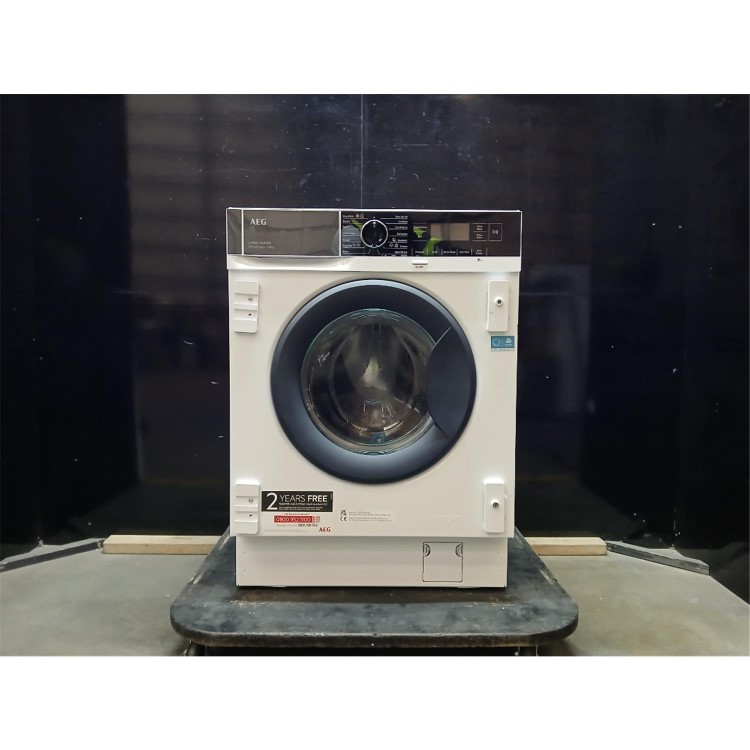 Refurbished AEG 7000 Series LF7C8636BI ProSteam 8KG 1600rpm Integrated Washing Machine - White