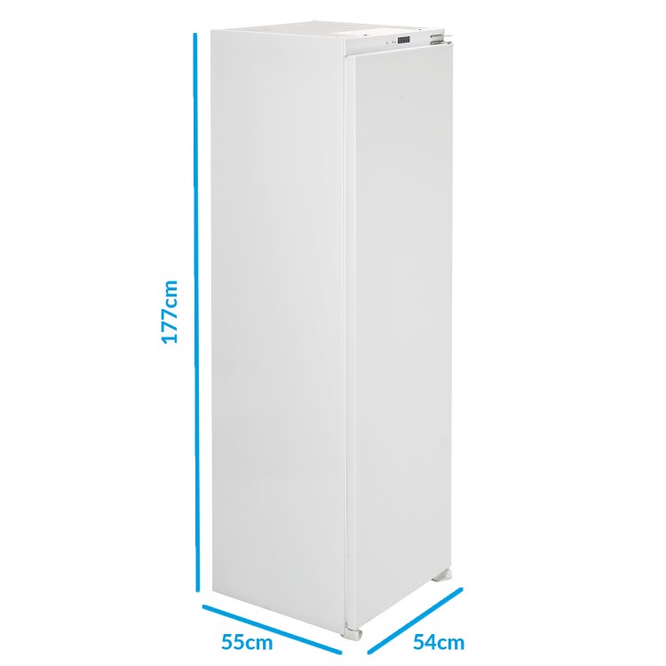 electriQ 294 Litre 177cm Integrated In Column Fridge with Sliding Door Hinge