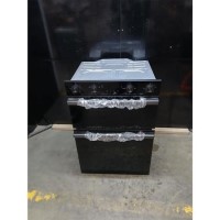 Refurbished Hisense Hi6 Built-In Electric Double Oven - Black