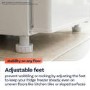 Refurbished electriQ 194 Litre Freestanding Fridge  - Cream