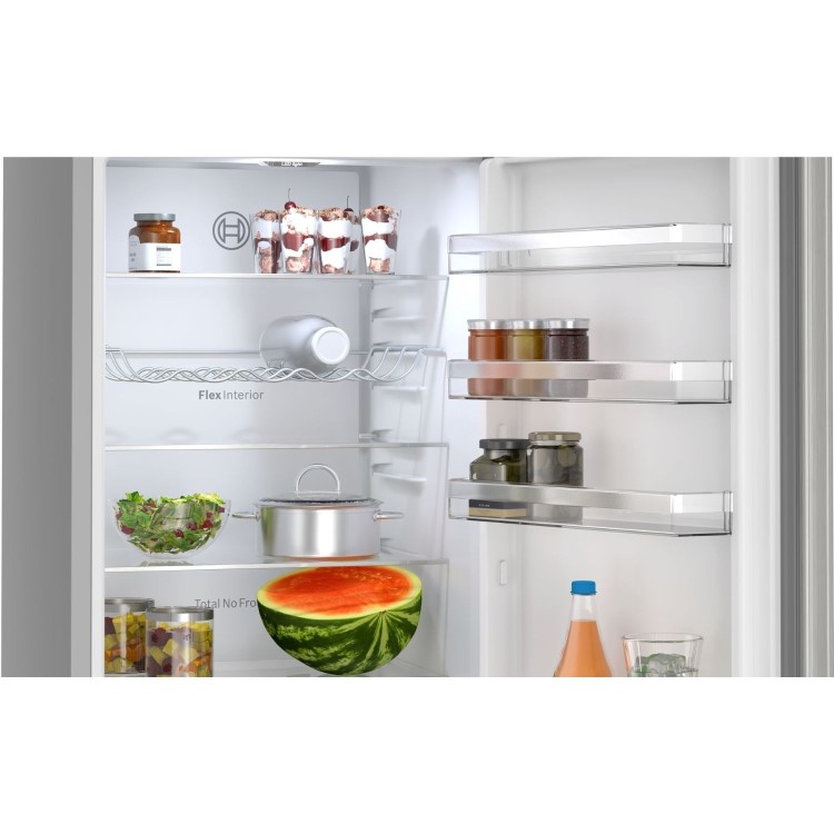 Refurbished Bosch Series 4 363 Litre 70/30 Freestanding Fridge Freezer - Stainless Steel