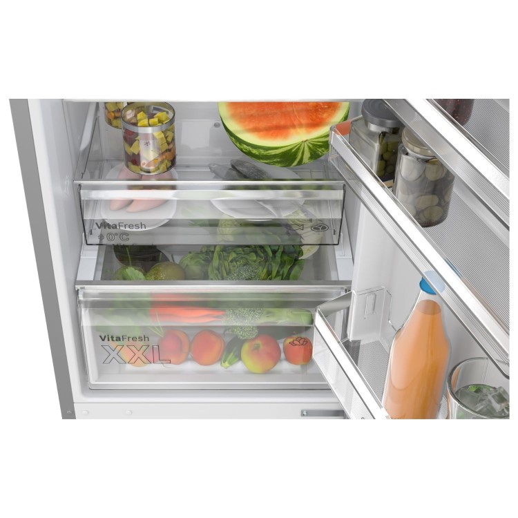 Refurbished Bosch Series 4 363 Litre 70/30 Freestanding Fridge Freezer - Stainless Steel