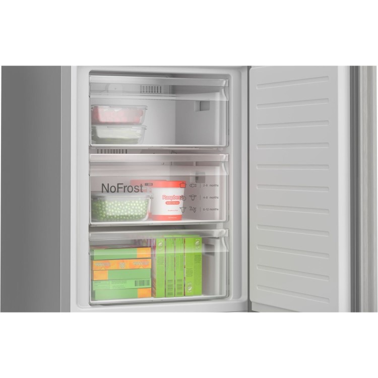 Refurbished Bosch Series 4 363 Litre 70/30 Freestanding Fridge Freezer - Stainless Steel